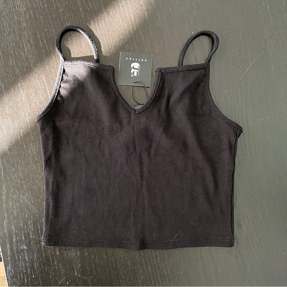 Ribbed Cropped Cami